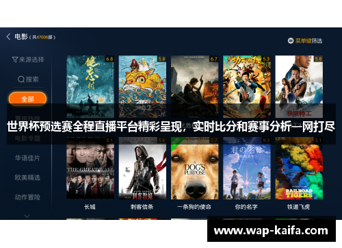 世界杯预选赛全程直播平台精彩呈现，实时比分和赛事分析一网打尽