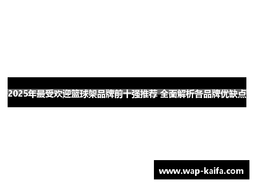 2025年最受欢迎篮球架品牌前十强推荐 全面解析各品牌优缺点
